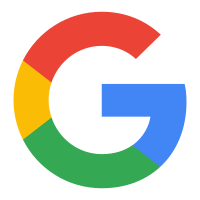Ícone do Google. Avaliação 5 estrelas